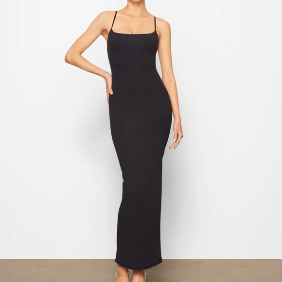 SKIMS Dresses & Skirts - Skims Soft Lounge Long Slip Dress Black